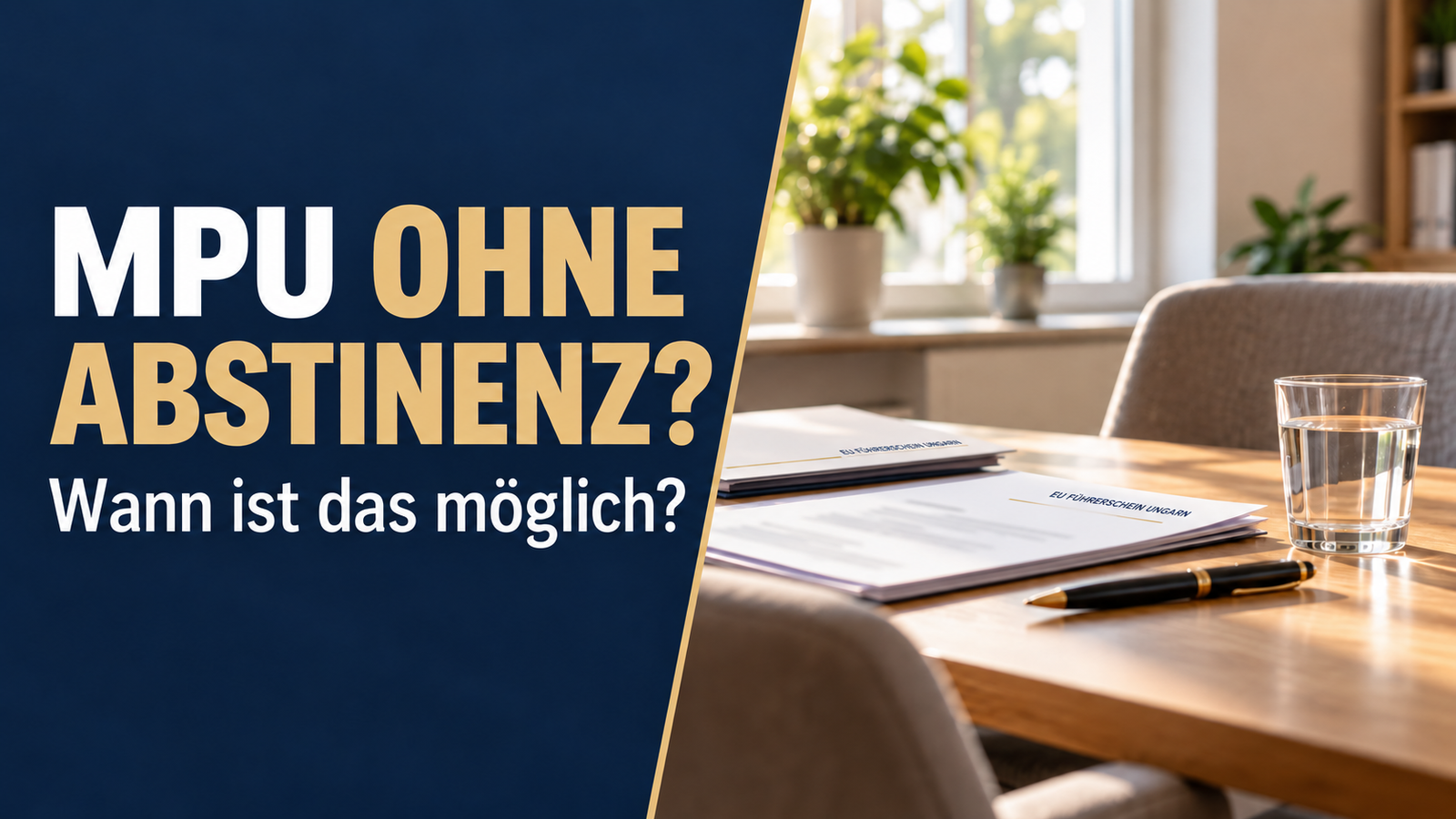 MPU ohne Abstinenz – Wann kann die Fahreignung ohne Abstinenznachweis belegt werden?